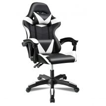 T-Lovendo - Silla Gaming con Cojín Lumbar y Cervical, Ergonómica, Regulable en Altura y Reclinable