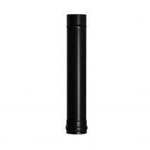 Tubo de Estufa Pellet Acero Vitrificado Negro Ø 80 Mm. Longitud 50 Cm - Alta Resistencia