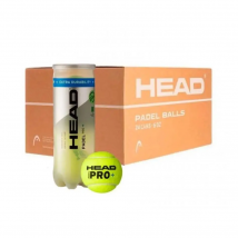 HEAD PRO + Pelotas de Pádel - Varios formatos AHORRO: 3 Botes, 6 Botes, 12 Botes, Cajón de 24 Botes de 3 Pelotas de Pádel Presurizadas