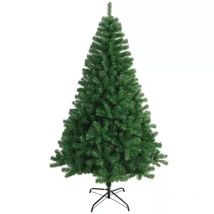 Árbol de Navidad Artificial PET 180CM. Árbol artificial navideño Economico, Árbol de Hoja PET, Árbol verde Navidad, Arbol barato Decoración Hogar, Jardin, Centro Comercial, Restaurante