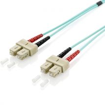 Equip Cable Fibra Óptica OM3 Duplex Libre Halógenos SC/SC 50/125u 1m - Alta Velocidad de Transmisión