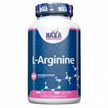 HAYA Labs L-Arginina 500 mg de HAYA LABS - 100 Cápsulas para Recuperación Muscular y Estimulación Inmunológica