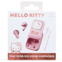 AURICULARES INALÁMBRICOS HELLO KITTY CON ESTUCHE DE CARGA DESLIZANTE Y LUZ LED OTL Technologies