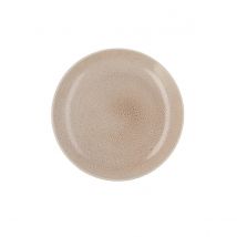 Plato Porcelana Reforzada Ariane Porous 27cm Beige Brillo