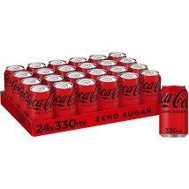 24 Latas De COCA COLA / COCACOLA ZERO SABOR ORIGINAL, CAJA 24Unidades lata 33cl / 330ml, Envio Desde