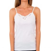Abanderado-Camiseta Milan de tirantes finos y escote de pico para Mujer 4754