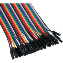 Actecom Cable Dupont 40 Pines | Alambre Puente | 40 Cables | 28 AWG