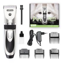 Nobleza - Cortapelos para Perros Profecional Mascotas Set Mquina Cortar Pelo Sin cable y Recargable para Mascotas Pequeas Medianas y Grande Plateado