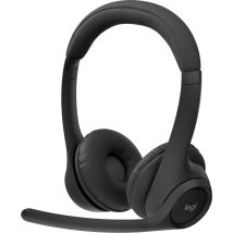 Logitech Zone 305 for Business, auriculares inalámbricos Bluetooth, para Google Meet, Google Voice, Zoom, Compatible con Windows, Mac, Chrome, Linux, iOS, iPadOS, Android - Negro