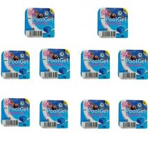 PoolGel CTX39 Floculante Gel Monodosis PoolGel CXpro (Pack 10 Unidades) - Limpiador y clarificador de Agua para Piscinas, Transparencia Total del Agua