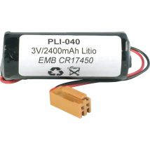 Nimo Pila Litio 3Vdc 2400ma CR17450 Con Conector - Alta Capacidad