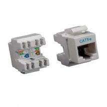 Roline 26.11.0343 conector rj45 hembra/krone cat.5e para patchpanel y roseta, color gris