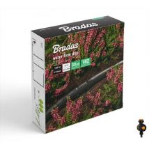 Water Flow Drip Hose Set 100m with Water Flow Meter, ideal for drip irrigation in gardens, made by Bradas, ensuring efficient watering of plants.
