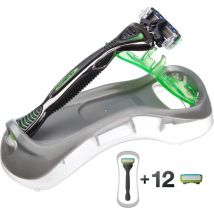 Filomatic Blister 1 Ud Cuchilla Filo6 + Caja de 12 Cabezales de Recambio