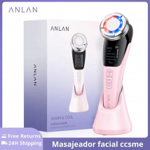 PROUTHS Masajeador Facial Antiarrugas y Reafirmante 5EN1 Pro Maquina Estetica Antienvejecimiento Cuidado Facial Antiflacidez Limpieza Profunda con Algodón (COLOR BLANCO)