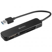 Lector de Tarjetas USB 3.0 de Bolsillo Sandberg - Rápido y Portátil