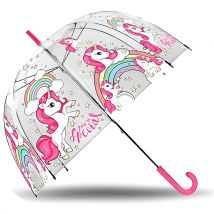 Kids Licensing Paraguas Burbuja Unicornio Infantil Manual 47Cm - Resistente a Ráfagas de Viento