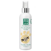 Menforsan, Agua de colonia para perros, 125ml, Aroma Vainilla, Colonia de aqua sin irritaciónes, Ingredientes naturales