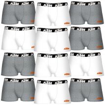 Set de 12 calzoncillos bóxer ktm  blanco y gris claro