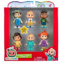 CoComelon Pack 6 Figuras 8cm JJ YoYo TomTom Cody Nina | Muñecos Juguete Infantil | Regalo Niño 2-5