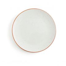 Plato Llano Porcelana Ariane Terra 24cm Beige Brillo Reforzado Alta Calidad