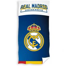 Toalla de Playa Real Madrid – poliéster 100%, Secado Rápido y Diseño Exclusivo (140x70 cm)