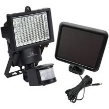 Maclean MCE442 Lámpara Solar LED Foco Sensor de Movimiento Proyector Montaje en Pared Luz Crepuscular IP44 6W 6000K