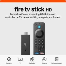 Amazon Fire TV Stick HD (Última generación), con TV en directo gratuita, mando por voz Alexa, controles de Hogar digital