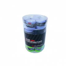 Bote de 30 Sobre Grip para raqueta Master Pro Comfortable en color Negro-Violeta y Amarillo verdoso-OVGMP970UF-BOTE MASTERPRO