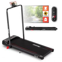 FITFIU Fitness MC-70 - Nastro da passeggio e da corsa pieghevole 2 in 1, Walkpad con inclinazione, schermo LCD, controllo intelligente, Walker ultracompatto per casa/ufficio