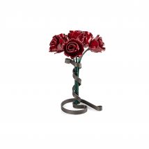 FORGING ART BCN - Ramo de 6 Rosas de Hierro Forjado - Regalo 6.º Aniversario - Hecho a Mano - Regalo Duradero - Rosas únicas