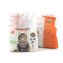 Arena de Tofu para Gatos – Arena Aglomerante Natural, Biodegradable y Libre de Polvo, Control de Olores, Desechable en el Inodoro – Fragancias: Lavanda, Limón, Manzana y Original – 6L