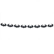 Guirnalda murciélagos de fieltro 2m Halloween Rubies