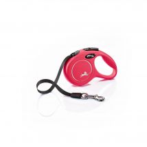 correa extensible flexi classic 3m de cinta talla xs hasta 12kg color rojo nayeco