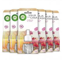 Air Wick Eléctrico - Ambientador para casa con aroma a Lirio de Luna - 6 recambios