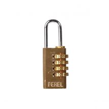 Perel Juego de 3 Candados de Combinación 20 Mm - Protección Ideal para Maletas