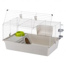 Jaula Ferplast Cavie 80 - 77x42 Cm - Gris - Fácil de Limpiar