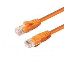 Microconnect Cable de Red Cat6a UTP 10m Naranja LSZH para Conexión de Alta Velocidad y Estable