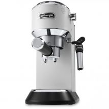 NA Cafetera Expreso Manual Delonghi Dedida EC685 Roja - Calentamiento Rápido - Presión de 15 Bares - Molinillo Integrado - Uso de Café en Polvo - Color Blanco
