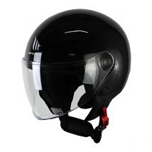 MT Helmets - Casco Moto Street S 22.06 Negro Brillo