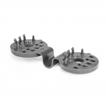 Clips para sujetar redes de sombra, clips para cuerdas elásticas, modelo gris, paquete de 10 piezas, ideales para fijación de mallas en jardines, alta calidad y resistencia profesional