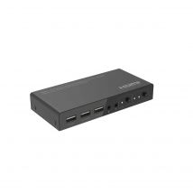 Microconnect MC-HDMIKVM0201-4K interruptor KVM Negro