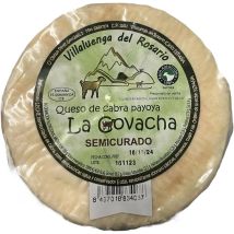 Queso semicurado de Cabra Payoya Artesano: Un viaje gustativo a la Sierra de Grazalema. La Covacha fusiona la tradición y la calidad en cada rincón de este queso excepcional. (1 QUESO 2KG APROX)