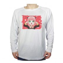 CAMISETA MANGA LARGA spy x family niña anya kawaii cute mona tshirt anime manga seinen super guerrero sagaandroides
