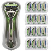 Maquinilla de afeitar FILOMATIC FILO6 con pack de 16 cabezales de recambio en varios colores