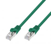Cable de conexión LAN Extralink Cat.7 S/FTP de 3 metros, par trenzado apantallado y laminado de 10G, cobre desnudo, color verde.