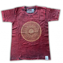 Camiseta Nomad Sari pequeña - Mandala - Granate