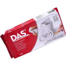 Das pasta para modelar - 1kg - facil de trabajar - seca al aire - color blanco