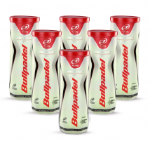 Pelotas BULLPADEL Premium Pro - Varios Formatos Ahorro: 6 Botes, 12 Botes, Cajón de 24 Botes de 3 Pelotas de Pádel Presurizadas - Máxima Durabilidad - Pelotas de Padel - Bolas para Padel