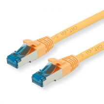 VALUE patch cord Cat.6A 2m yellow CE certified for high-speed networking, this durable ethernet cable ensures reliable data transmission and efficient network connections.